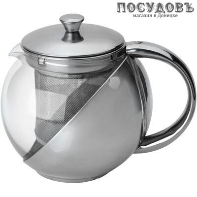 Mallony Menta 910109 чайник заварочный с фильтром, стекло жаропрочное, 500 мл