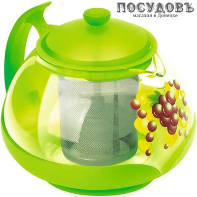 Mallony Decotto 910114 чайник заварочный с фильтром, стекло жаропрочное, 750 мл