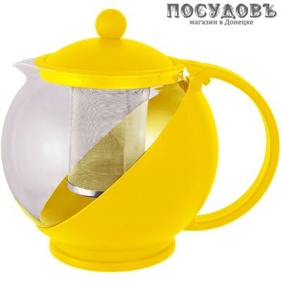 Mallony Variato 910102 чайник заварочный с фильтром, стекло термостойкое, 750 мл, микс
