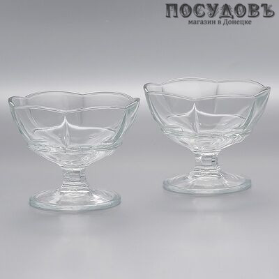 Pasabahce Ice Ville 51368 креманки в наборе, стекло, Ø100×80 мм, 174 мл, в упаковке 2 шт.