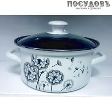 КМК 92304-542/4.02-У4 кастрюля с крышкой 2,5 л, Ø200 мм, сталь эмалированная
