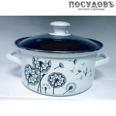 КМК 92304-542/4.02-У4 кастрюля с крышкой 2,5 л, Ø200 мм, сталь эмалированная
