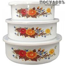 Mallony Familia 008763 салатники в наборе, сталь эмалированная, 6 пр.