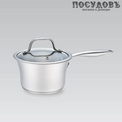 Maestro MR-3505-16S ковш с крышкой 1,25 л, сталь нержавеющая, Ø160 мм, 2 пр.