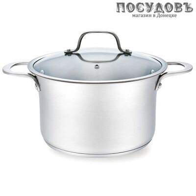 Maestro MR-3505-20 кастрюля с крышкой 2,5 л, Ø200 мм, сталь нержавеющая, многослойное дно