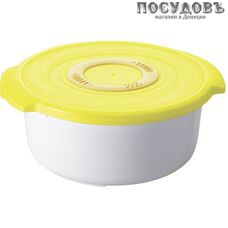 Plast Team Galaxy ПЦ2270МИКС кастрюля для СВЧ с крышкой, полипропилен, 900 мл