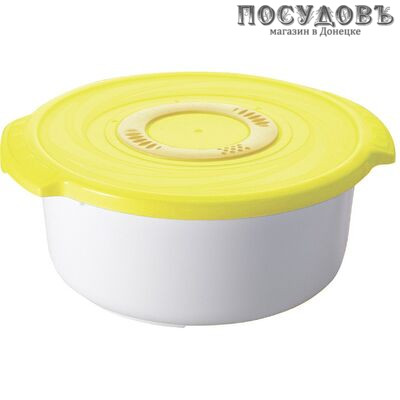 Plast Team Galaxy ПЦ2270МИКС кастрюля для СВЧ с крышкой, полипропилен, 900 мл
