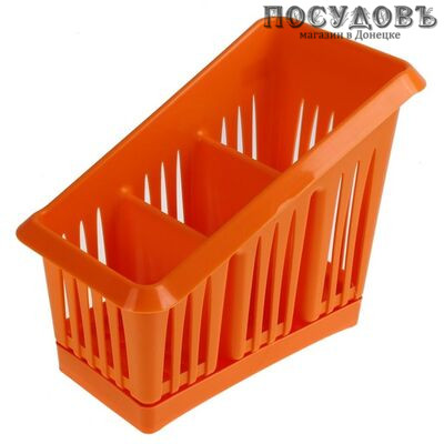 Plast Team Лилия NP1564КРЦ-35 сушилка для столовых приборов, 3 секции мм, полипропилен, цвет корица