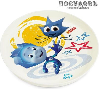 Little Angel Фиксики Нолик LA1315-1 тарелка детская, Ø187×25 мм, 450 мл, полипропилен, Россия