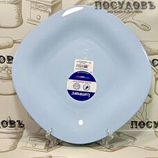 Luminarc Carine Light Blue P4126 тарелка обеденная, стекло упрочненное, 270×270 мм, Франция 1 шт.