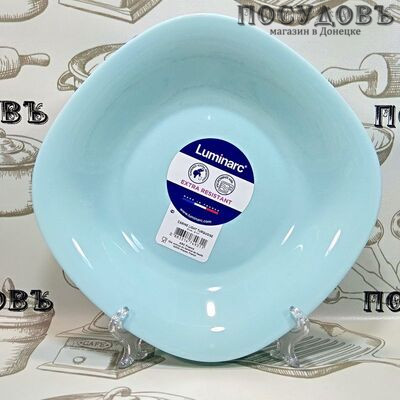 Luminarc Carine Light Turquoise P4251 тарелка глубокая, стекло упрочненное, Ø210×210 мм, 630 мл Франция 1 шт.