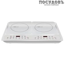 Centek CT-1514 White плита индукционная, 2-конфорочная, 3500 Вт, цвет белый