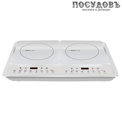 Centek CT-1514 White плита индукционная, 2-конфорочная, 3500 Вт, цвет белый