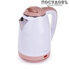 Magnit RMK-3204 электрочайник, 2200 Вт, 2000 мл, двойной нержавейка/пластик, белый