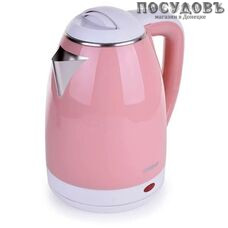 Magnit RMK-3205 электрочайник, 2200 Вт, 2000 мл, двойной нержавейка/пластик, розовый