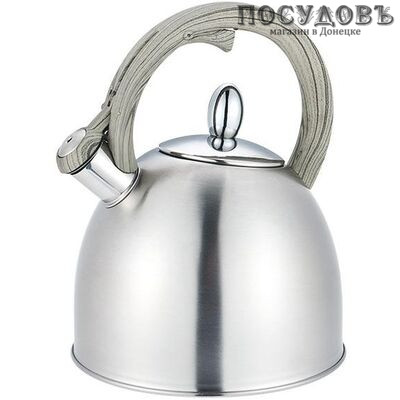 Maestro MR-1312 чайник со свистком, 2,5 л, сталь нержавеющая, капсульное дно