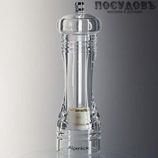 Alpenkok AK-7137K мельница для специй, Ø50×165 мм, материал прозрачный акрил, керамические жернова, в упаковке 1 шт