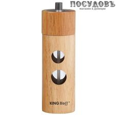 KING Hoff KH-4674 мельница для специй ручная с солонкой, 155 мм, керамические жернова без упаковки 1 шт.