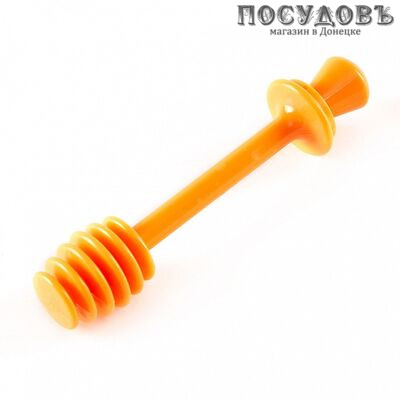 Webber BE-1616, ложечка для меда, 140×30 мм, пластик, цвет желтый