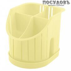 Plast Team NP1550ВН-20 сушилка для столовых приборов с поддоном, полипропилен, 160×142×128 мм, цвет желтый, 2 пр.