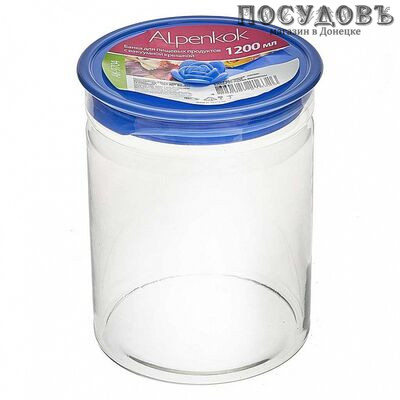Alpenkok АК-9704 банка для хранения с герметичной крышкой, 1200 мл, стекло 2 пр.