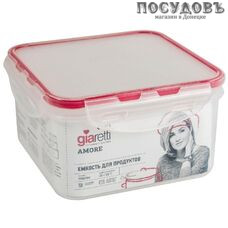 Giaretti Amore GR1845ЧЕРИ контейнер с герметичной крышкой, полипропилен мм, 1200 мл