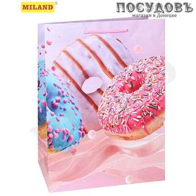 Dream cards Пончики в яркой глазури ППД-0121 пакет подарочный XL-324×445×102 мм, бумага, матовая ламинация