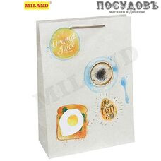 Optima Вкусный завтрак ППД-0098 пакет подарочный ML-220×310×100 мм, бумага, матовая ламинация