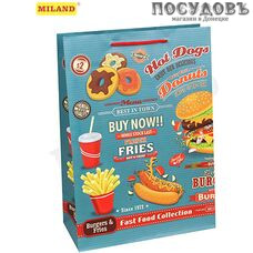 Optima Ланч тайм ППД-0099 пакет подарочный ML-220×310×100 мм, бумага, матовая ламинация