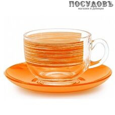 Luminarc Brushmania Orange P8984 набор чайный, стекло закаленное, в упаковке 12 пр.