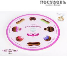 Коралл 3210 блюдо вращающееся, стекло, Ø350×h15 мм, в упаковке 1 шт.