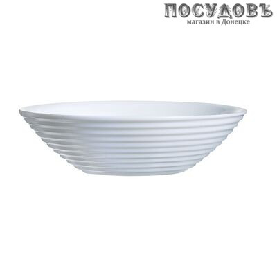 Luminarc Harena L2969 тарелка глубокая, стекло упрочненное, цвет белый, Ø200 мм, Франция 1 шт.