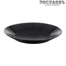 Luminarc Harena L7610 тарелка глубокая, стекло упрочненное, цвет черный, Ø235 мм, Франция 1 шт.
