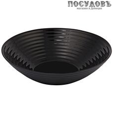 Luminarc Harena L8805 салатник, стекло упрочненное, цвет черный, Ø200×50 мм, Франция 1 шт.