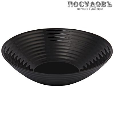 Luminarc Harena L8805 салатник, стекло упрочненное, цвет черный, Ø200×50 мм, Франция 1 шт.