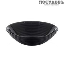 Luminarc Harena L7612 салатник, стекло упрочненное, цвет черный, Ø160×45 мм, Франция 1 шт.