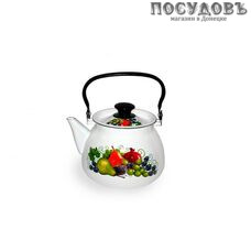 КМК 42104-132/6-У4 Восточные дары чайник, 3,5 л, сталь эмалированная, белый