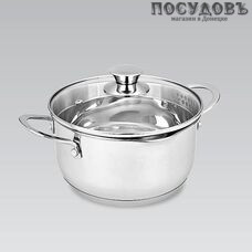 Maestro MR-3510-24 кастрюля с крышкой 5,0 л, Ø240 мм, сталь нержавеющая, многослойное дно