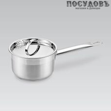 Maestro MR-3511-14S ковш с крышкой 0,75 л, сталь нержавеющая, Ø140 мм, 2 пр.