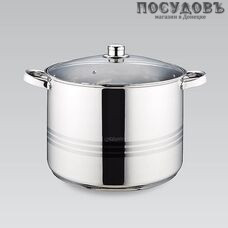 Maestro MR-3517-16 кастрюля с крышкой 16,0 л, Ø300 мм, сталь нержавеющая, многослойное дно