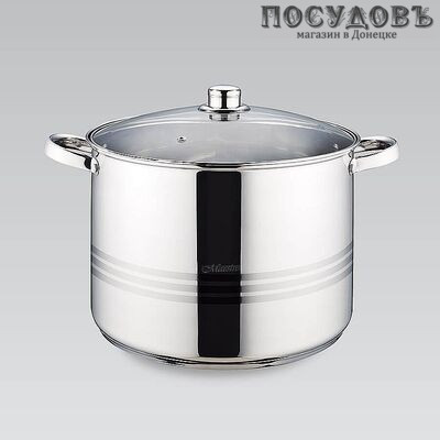Maestro MR-3517-16 кастрюля с крышкой 16,0 л, Ø300 мм, сталь нержавеющая, многослойное дно