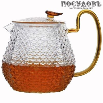 ZEIDAN Z-4303 чайник заварочный с фильтром, стекло жаропрочное, 1000 мл