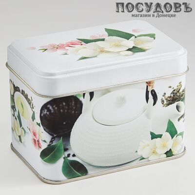 РФЖУ Чайная церемония 040-00500 банка для хранения с крышкой, 69×67×98 мм, 400 мл, жесть, Россия 2 пр.