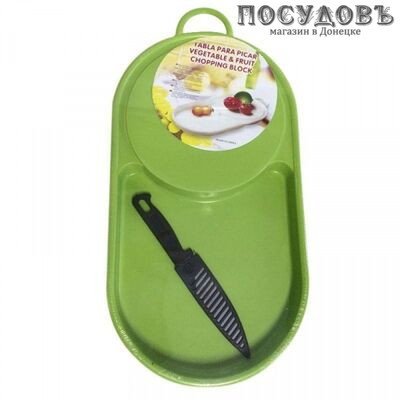 КНР HYW0190 доска разделочная с ножом, материал пластик, 2 пр.