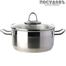 Hascevher Arbel 001-180 кастрюля с крышкой 4,5 л, Ø220 мм, сталь нержавеющая, капсульное дно
