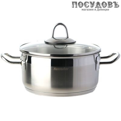 Hascevher Arbel 001-180 кастрюля с крышкой 4,5 л, Ø220 мм, сталь нержавеющая, капсульное дно