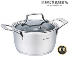 Klausberg KB-7231 кастрюля с крышкой, сталь нержавеющая, 1,8 л, Ø160 мм, 2 пр.