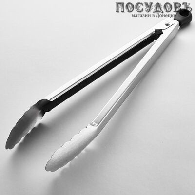 Webber ВЕ-1586, щипцы кулинарные, 340 мм, сталь нержавеющая, Россия, на блистере 1 шт