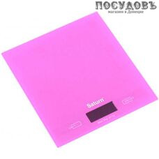 Saturn KS7810 pink весы кухонные-платформа, розовый цвет, 200×180, до 5 кг, в комплекте батарейки, 1 год