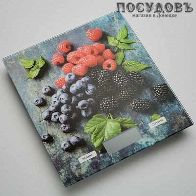 Delta "Ягодный микс" KCE-51 весы кухонные-платформа, 200×180×15 мм, до 5 кг, в комплекте батарейки, гарантия 1 год